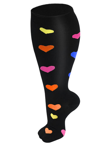 FMF Cute Big Calf Compression Socks for Man and Woman (20-30 mmHG)