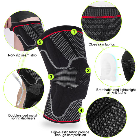 FMF Black Patella Gel Pads Knee Brace