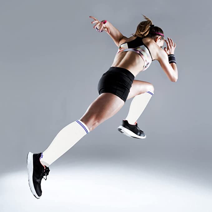 Fuelmefoot 3 Pairs Pattern Knee High Compression Socks (15-20mmHg)
