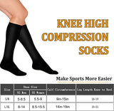 Fuelmefoot 3 Pairs Knee High Gradient Compression Socks (20-30mmHg)