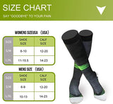 Fuelmefoot 3 Pairs Knee High Gradient Compression Socks (20-30mmHg)