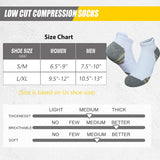 FMF 3 Pairs Low Cut Compression Socks