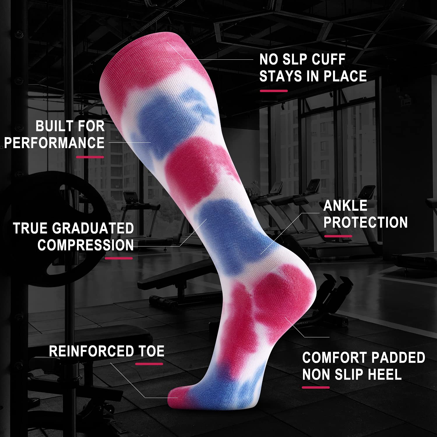 Tie dye Compression Socks（20-30mmHg）