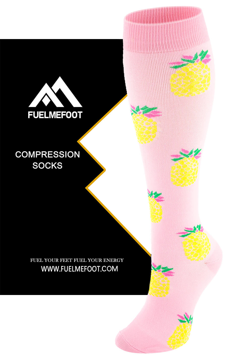 FMF Sweet Pineapple Compression Socks (20-30mmHg)