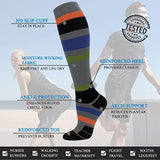 Fuelmefoot 3 Pairs Cool Knee High Compression Socks (15-20mmHg)