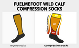 FMF Cute Big Calf Compression Socks for Man and Woman (20-30 mmHG）