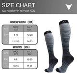 Fuelmefoot 3 Pairs Knee High Gradient Compression Socks (15-20mmHg)
