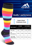 FMF Rainbow style compression socks（20-30mmHg）
