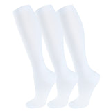 Fuelmefoot 3 Pairs Knee High Copper Compression Socks Women & Men (15-20mmHg)